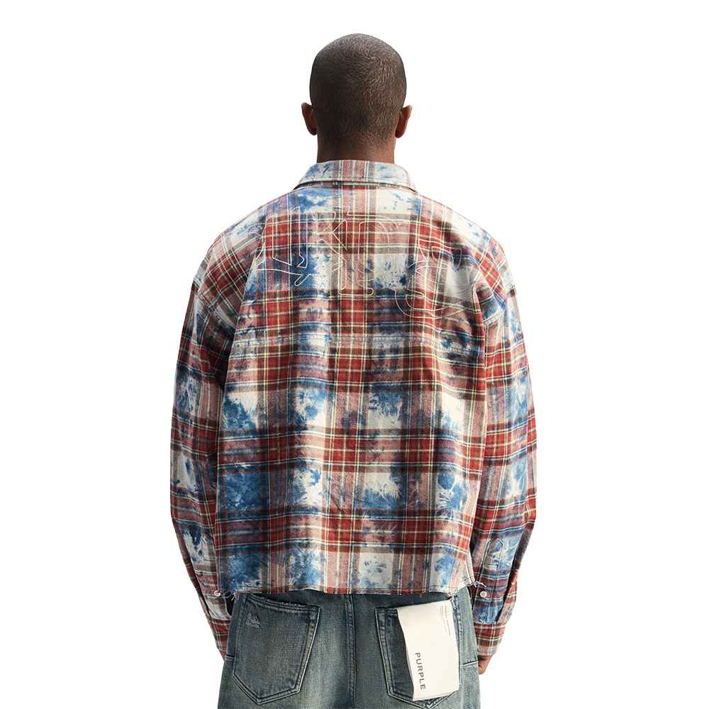 PURPLE Camicia Shirt Flannel Embellished 