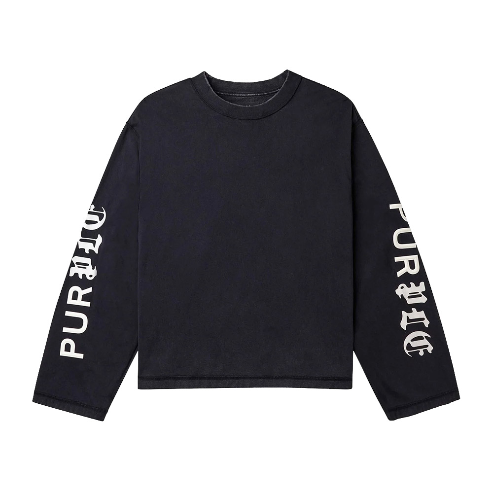 PURPLE Maglia Long Sleeve Half and Half Wide