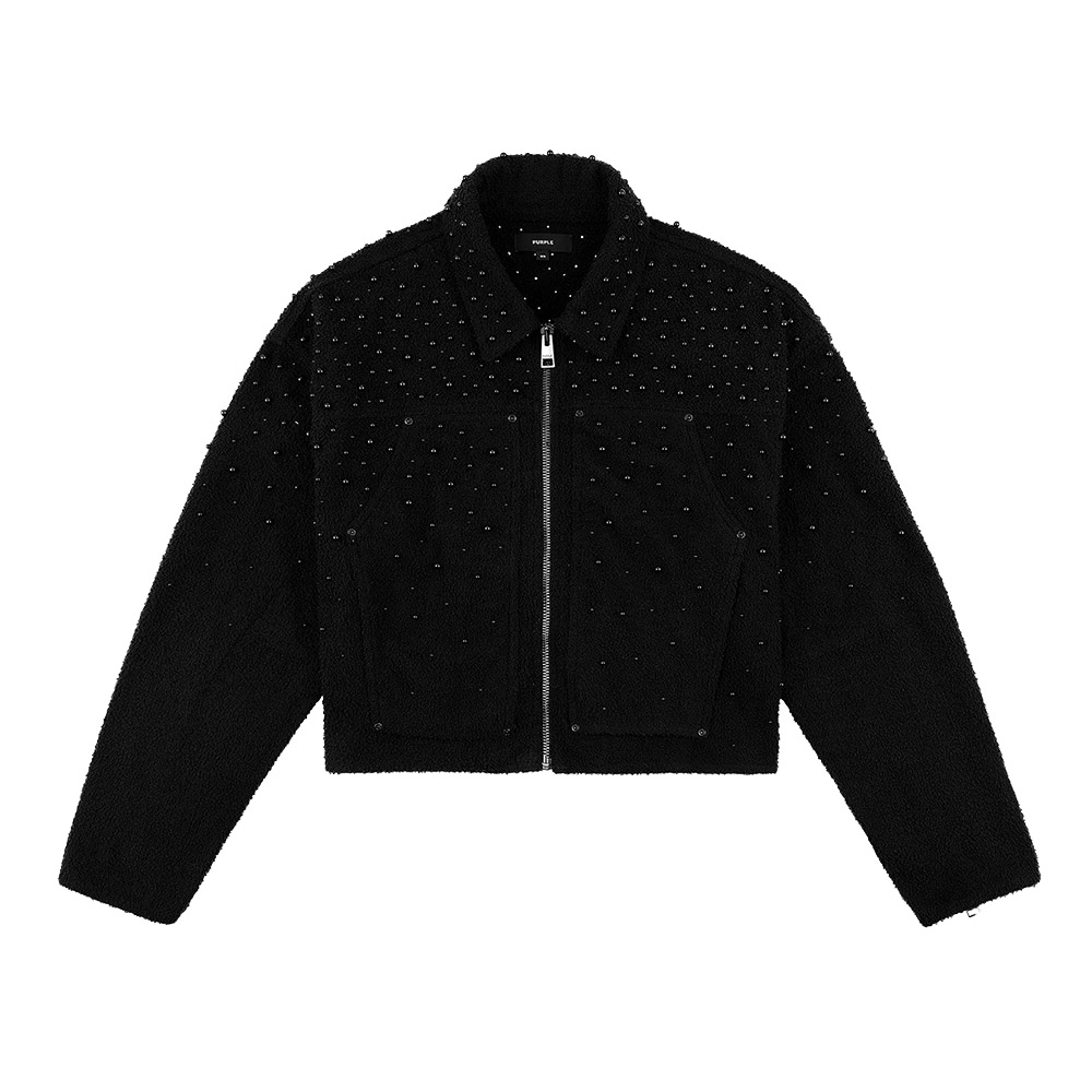 PURPLE Giacca Jacket Pearl Cropped 