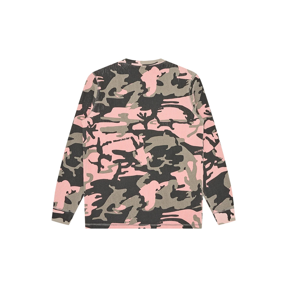 BILLIONAIRE BOYS CLUB Maglia LS Tee Waffle Stencil Arch Logo 