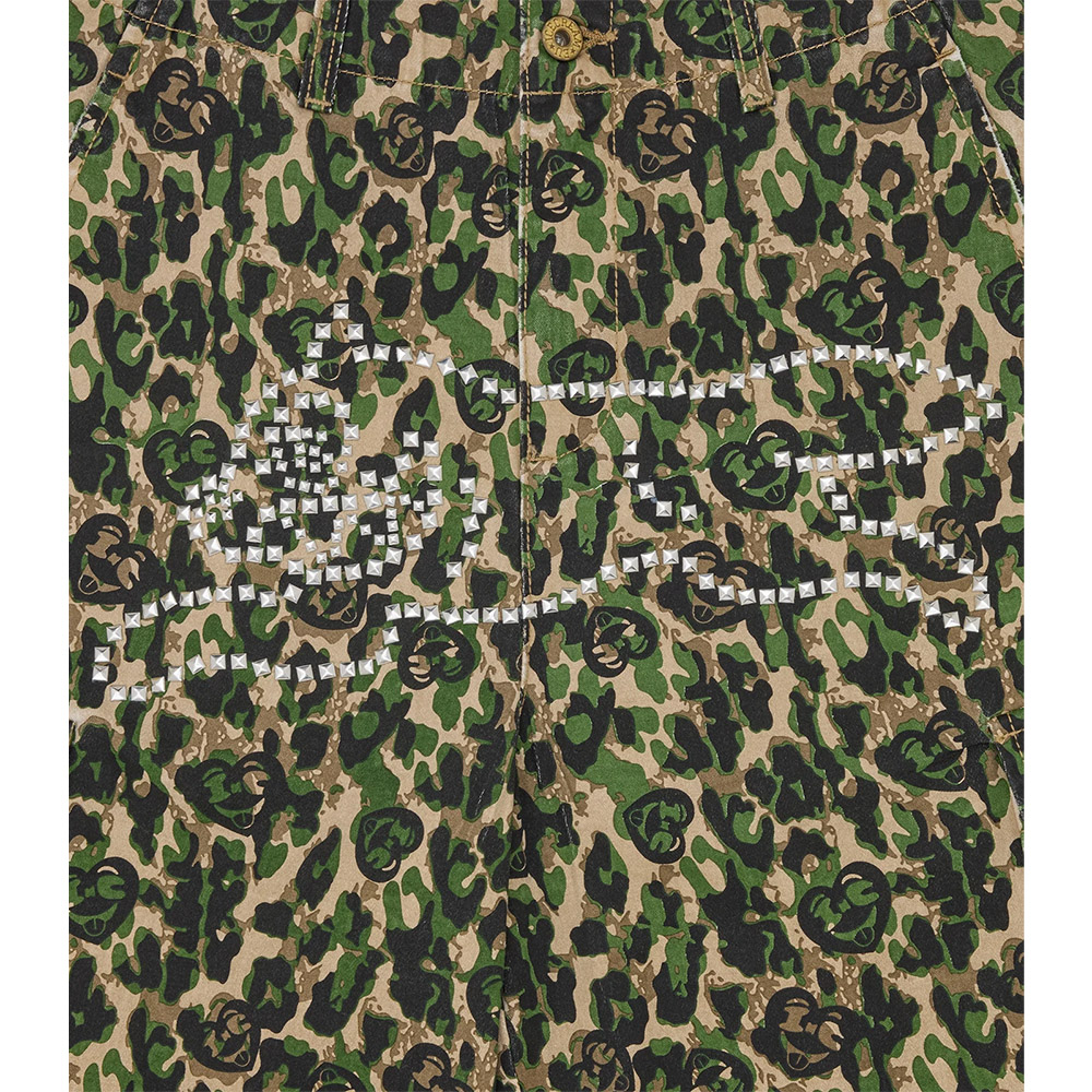 ICECREAM Pantaloncini Cargo Shorts Studded Running Dog 