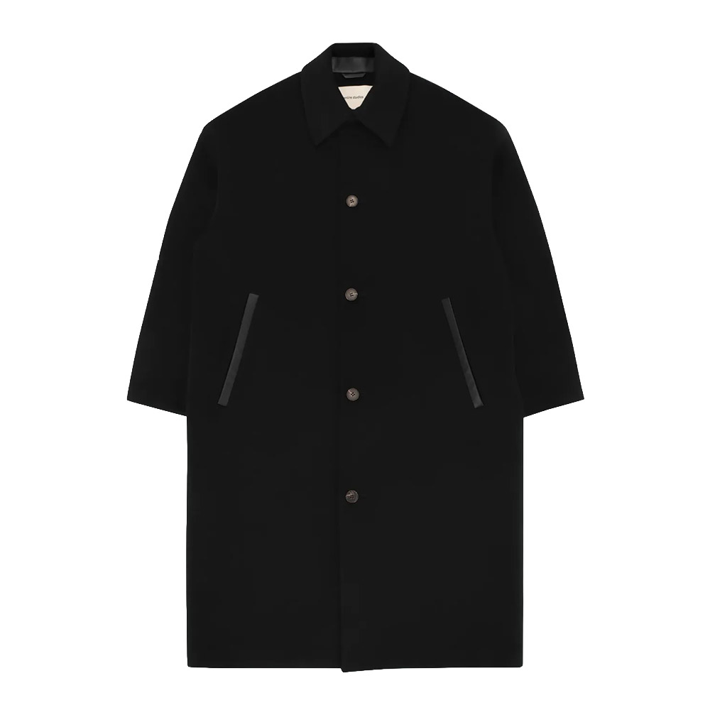 ENTIRE STUDIOS Cappotto Coat Arcform Black Wool 