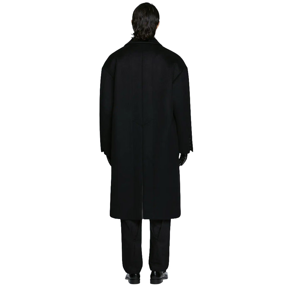 ENTIRE STUDIOS Cappotto Coat Arcform Black Wool 