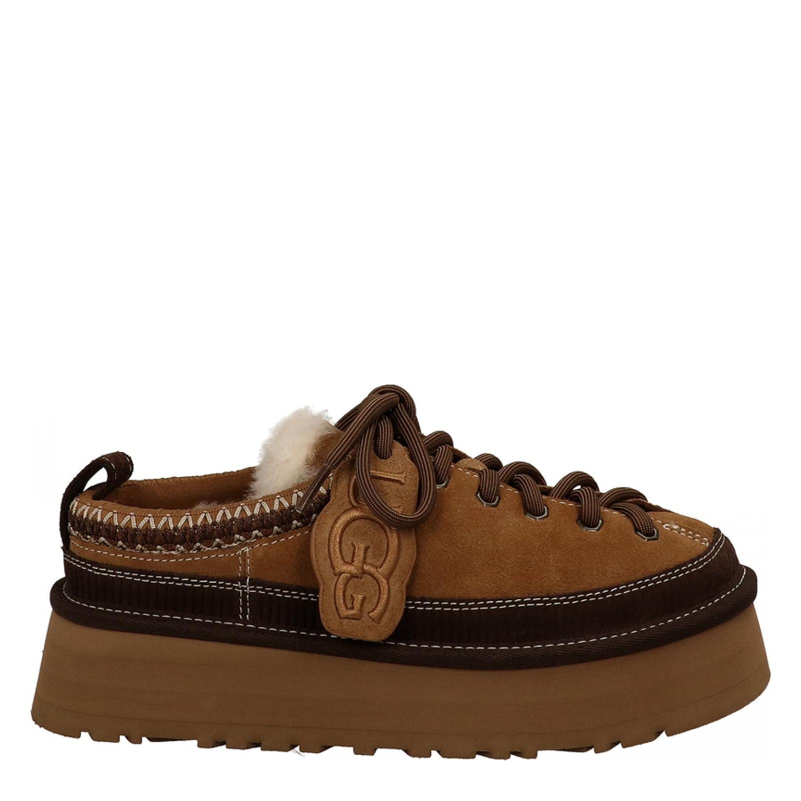 W HERITAGE LACE-UP SLIPPER chestnut