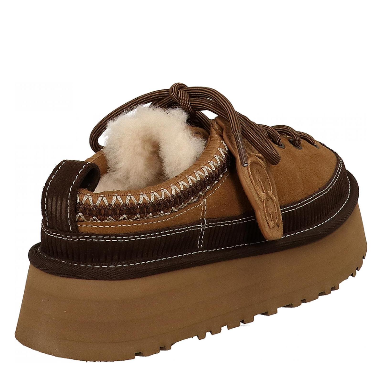 W HERITAGE LACE-UP SLIPPER chestnut