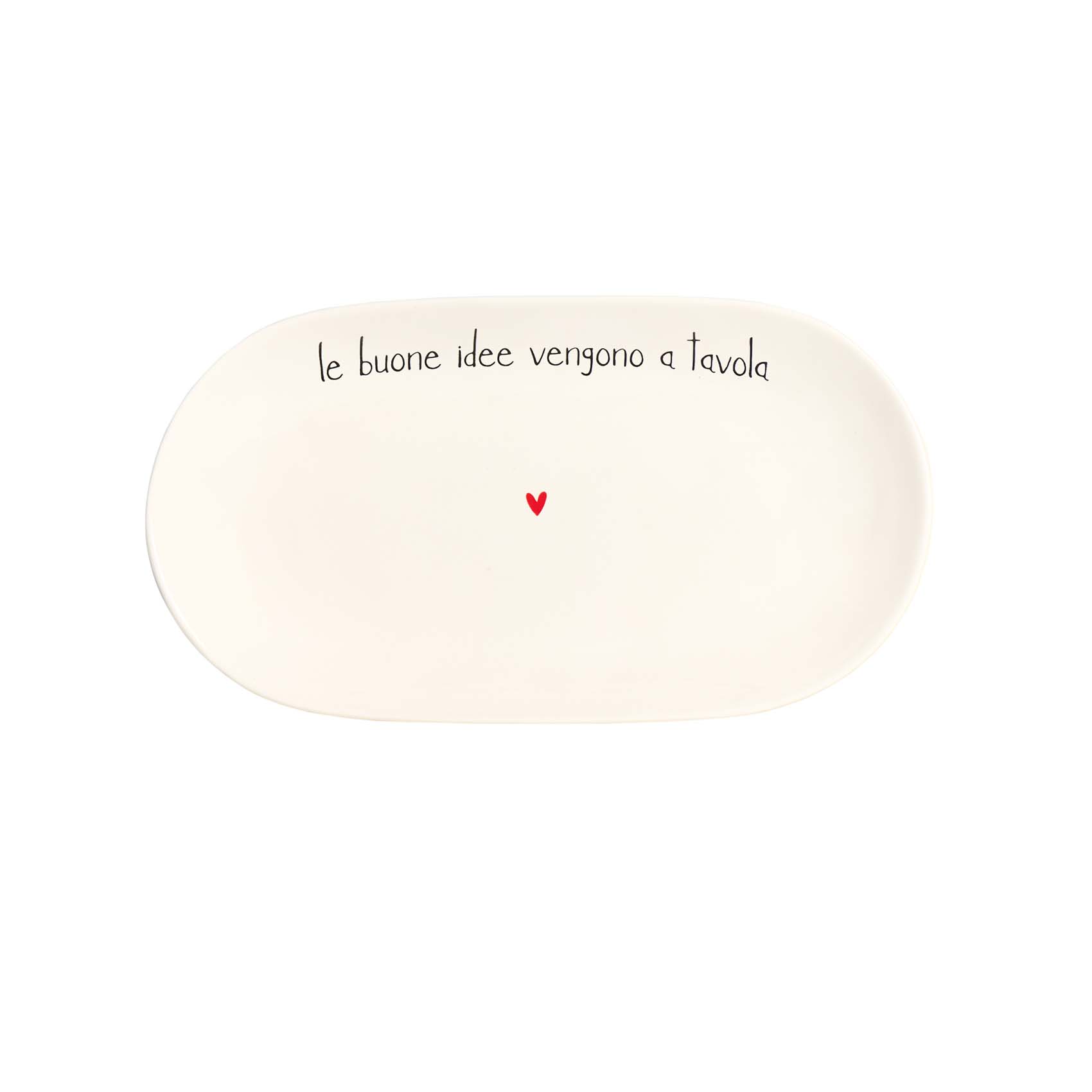 Piatto Ovale Le Buona Idee vengono a Tavola