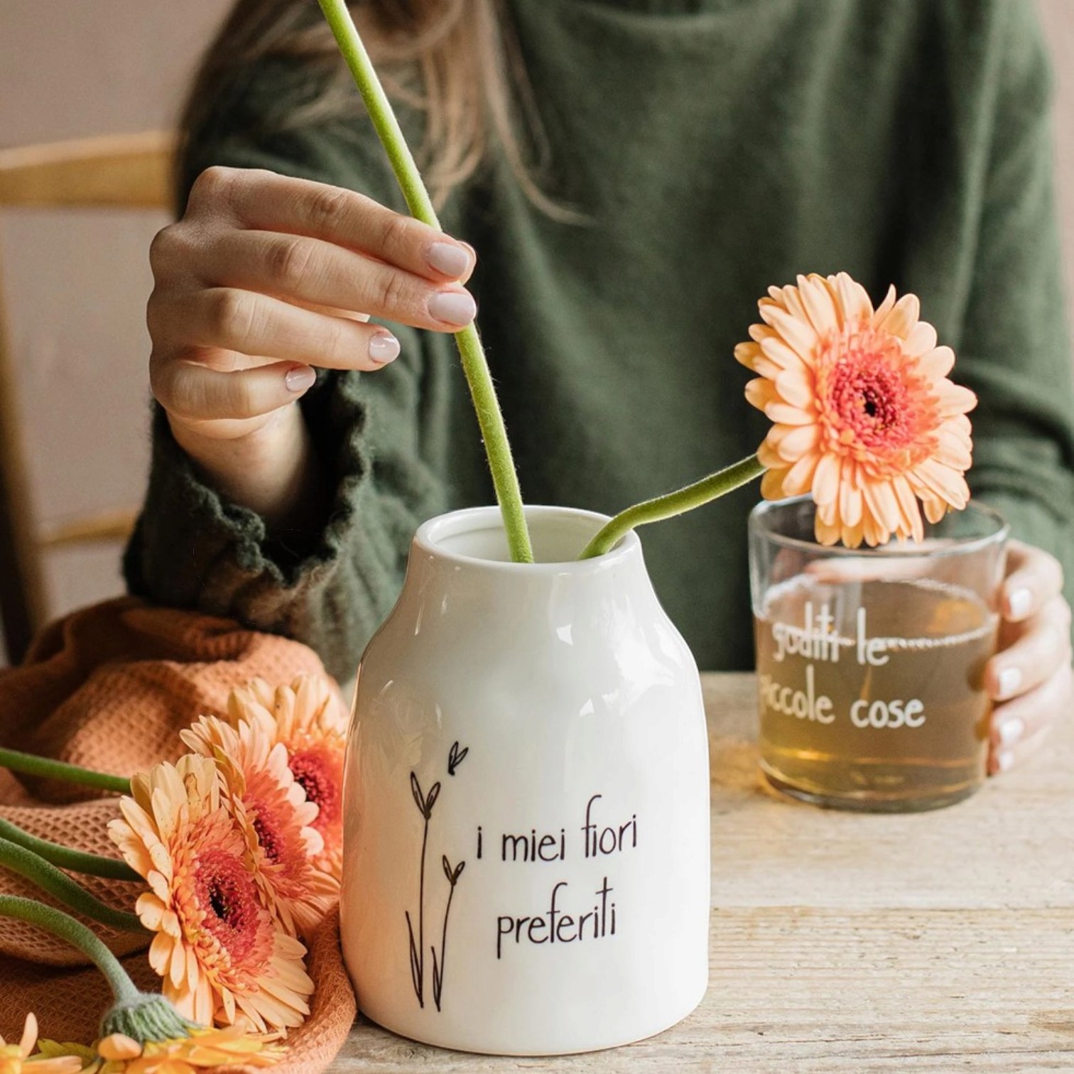 Vaso Portafiori I Miei Fiori preferiti d. 10.3 x h.13