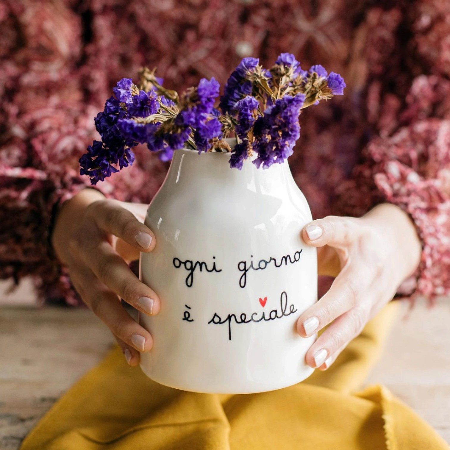Vaso Portafiori Ogni Giorno è Speciale d. 10.3 x h.13