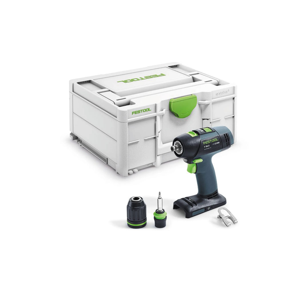 Festool T 18+3-Basic Trapano Avvitatore a Batteria 18V