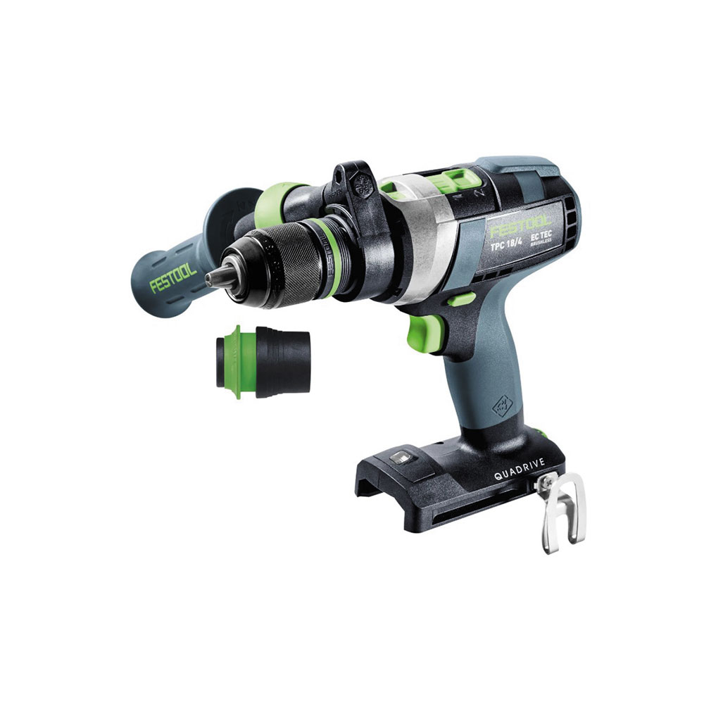 Festool TPC 18/4 I-Basic QUADRIVE Trapano Avvitatore a Percussione 18V