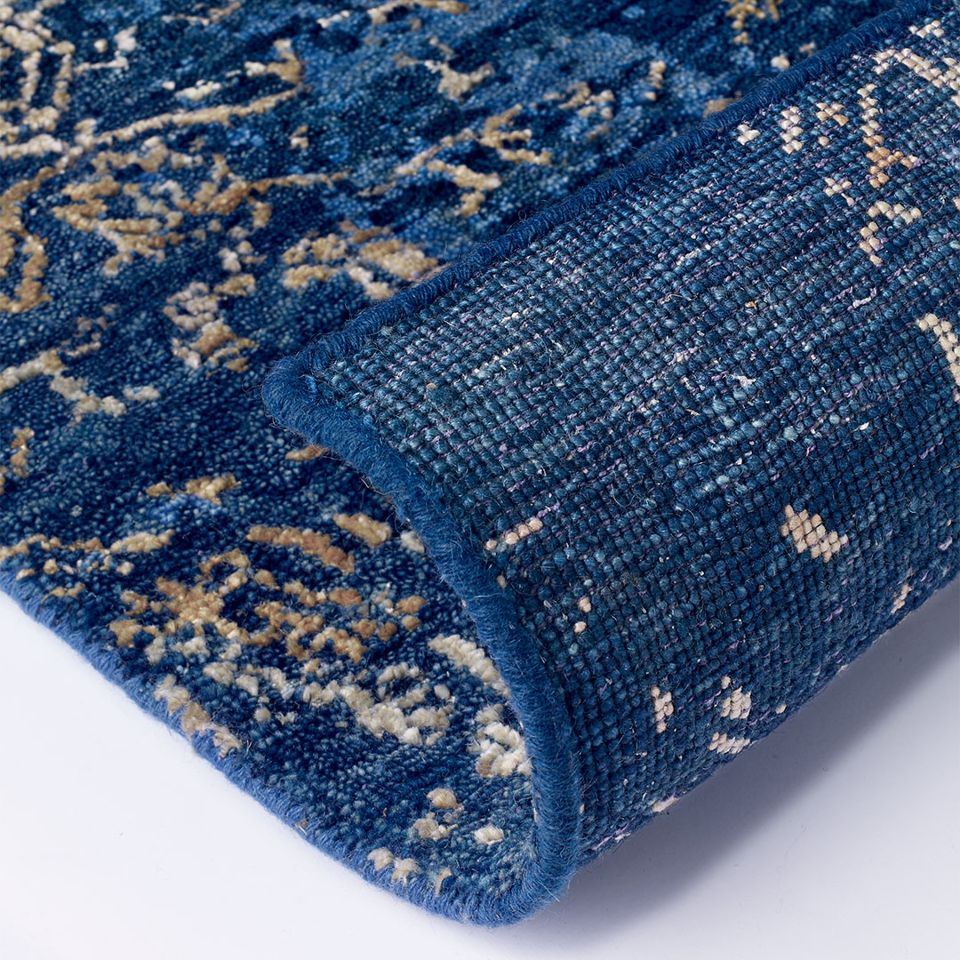 Tappeto ELITE NAVY BLUE/GOLD – Eleganza Contemporanea per il Tuo Soggiorno