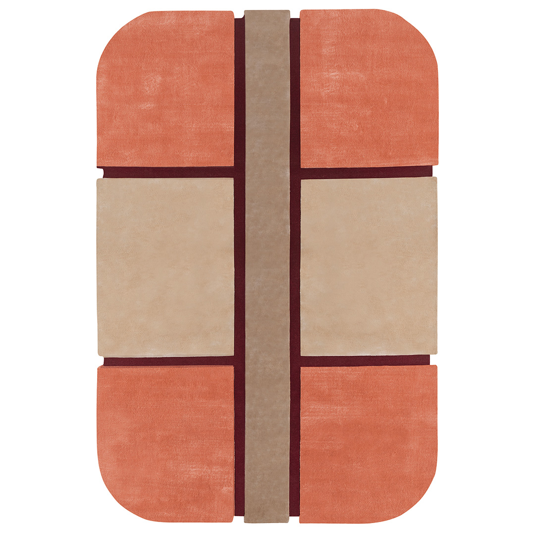 Tappeto POP ONE CAMEL – Geometria e colori per un design unico