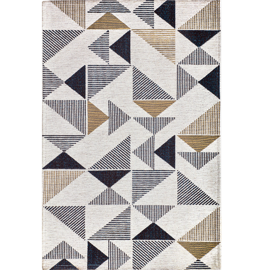 Coco' Triangles Rug: A Modern Geometric Accent for Your Kitchen