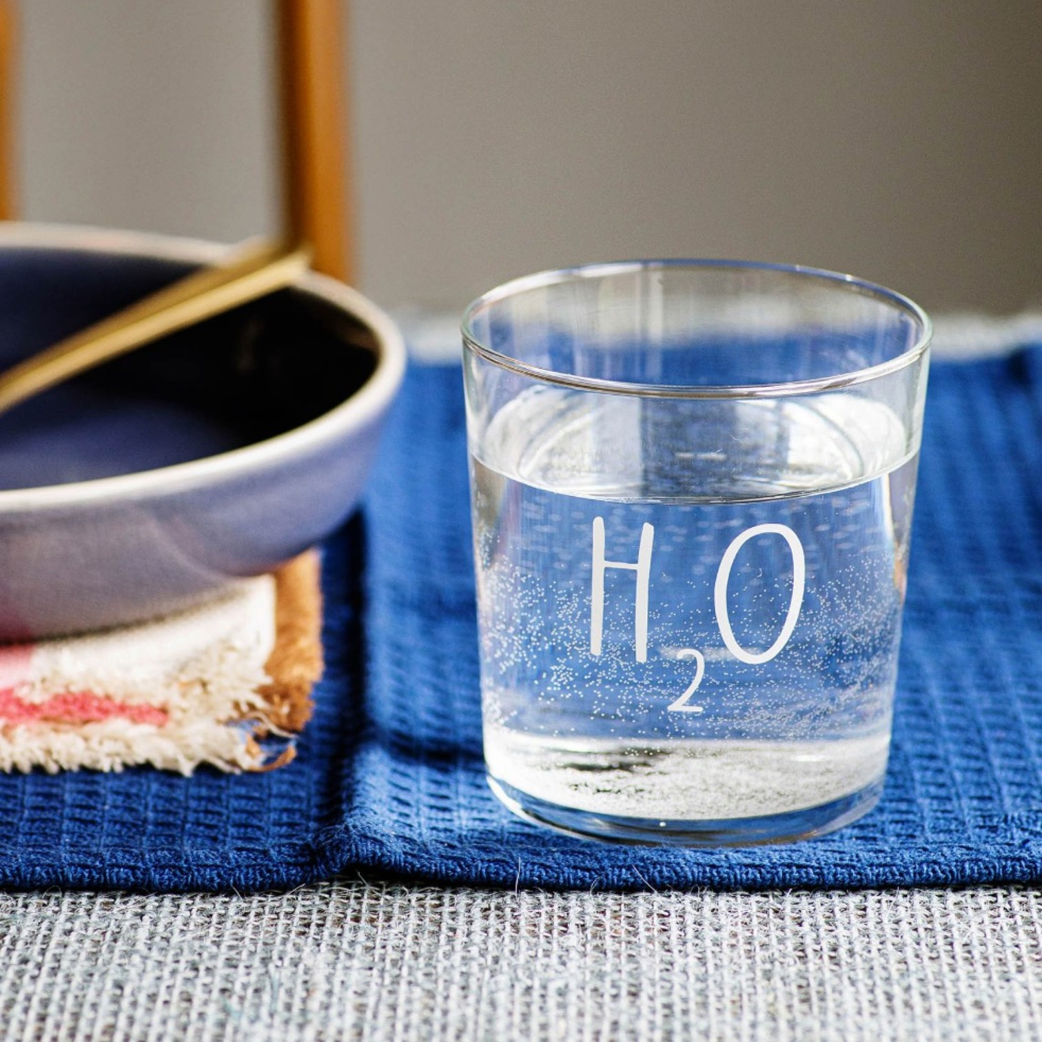 Set 6 Bicchieri acqua decoro H2O