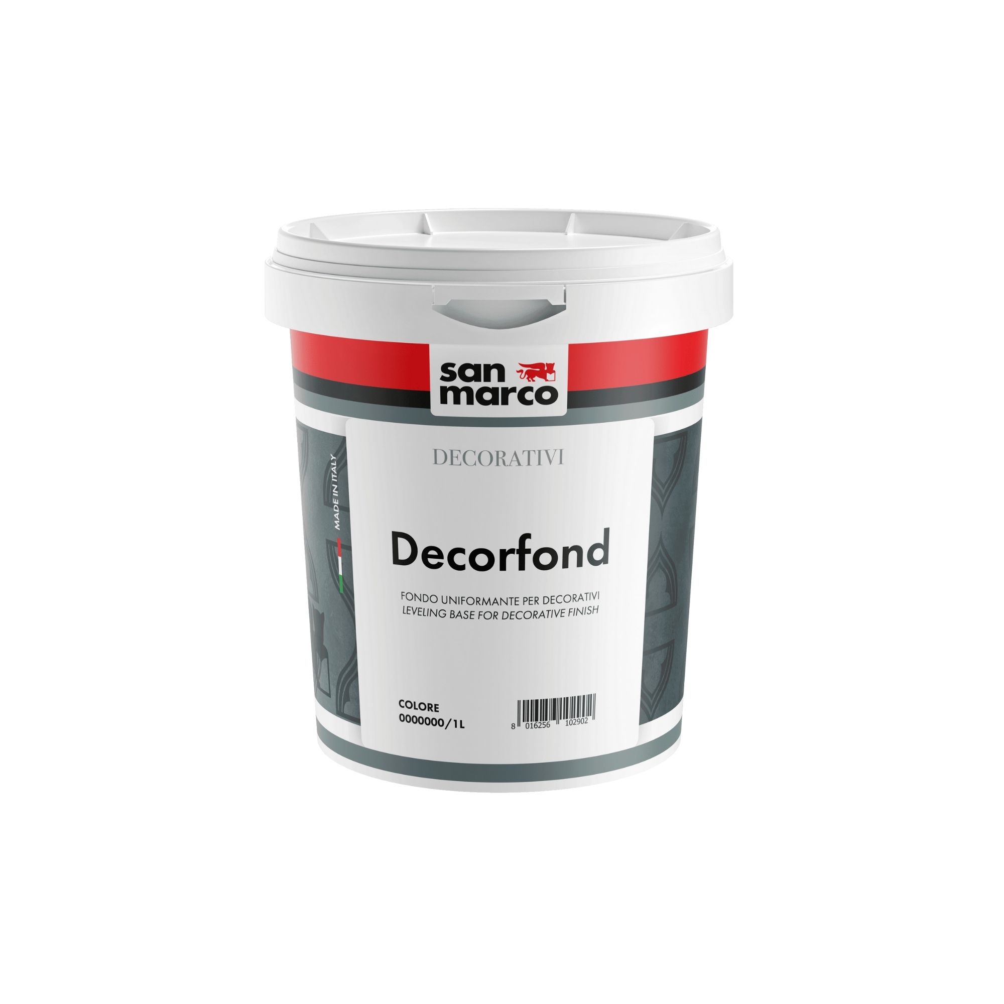 DECORFOND Fondo uniformante ideale per pitture decorative; si applica prima della pittura per ottenere fondo omogeneo su tutta la parete | San Marco
