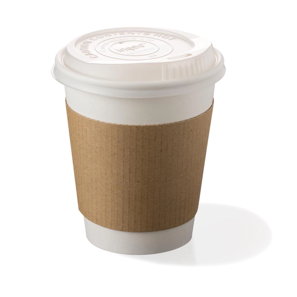 Coperchi biodegradabili per bicchieri asporto 240 ml - D80 - View1