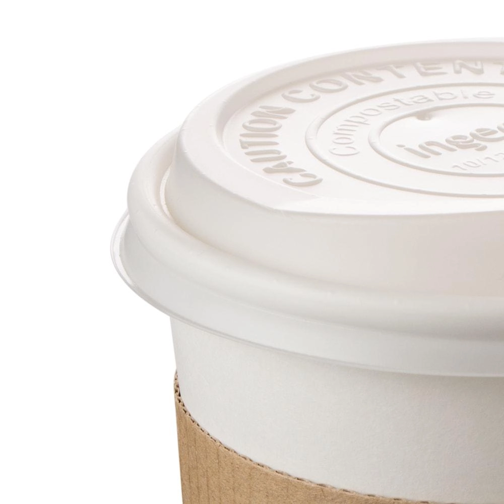 Coperchi biodegradabili per bicchieri asporto 240 ml - D80 - View2