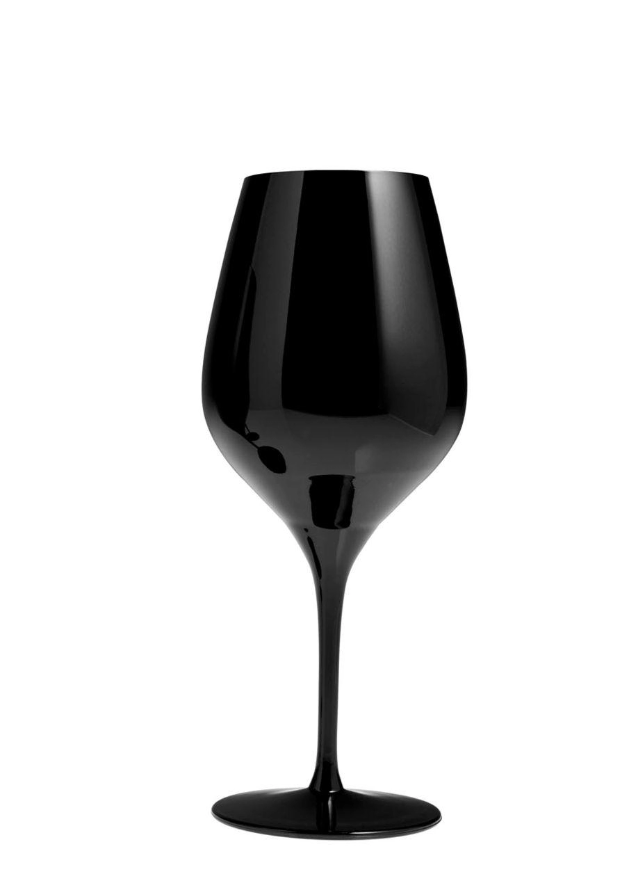 Calice vino rosso colore nero ml 480 stile black moon in vetro cristallino