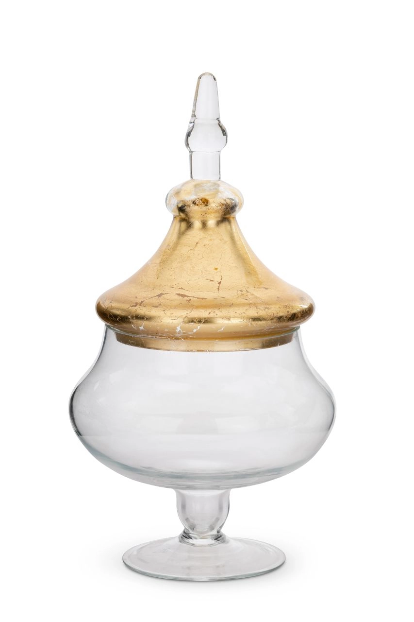 Barattolo Portaconfetti In Vetro SWEET HOME - Alt. 30cm, Diam. 18cm, Per Caramelle E Biscotti - Foto 3