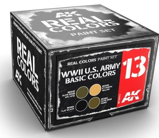 WWII U.S. Army Basic Colors Set