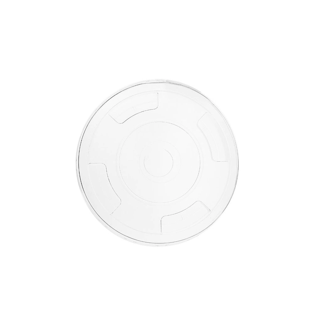 Coperchi piatti in PLA con pre-taglio per cannuccia - D96 - Main view