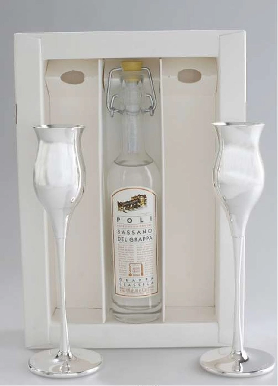 Set Regalo Da 6 Bicchierini In Acciaio Inox Per Liquori - Infrangibili Con Imbuto E Borsa In Pelle - 2