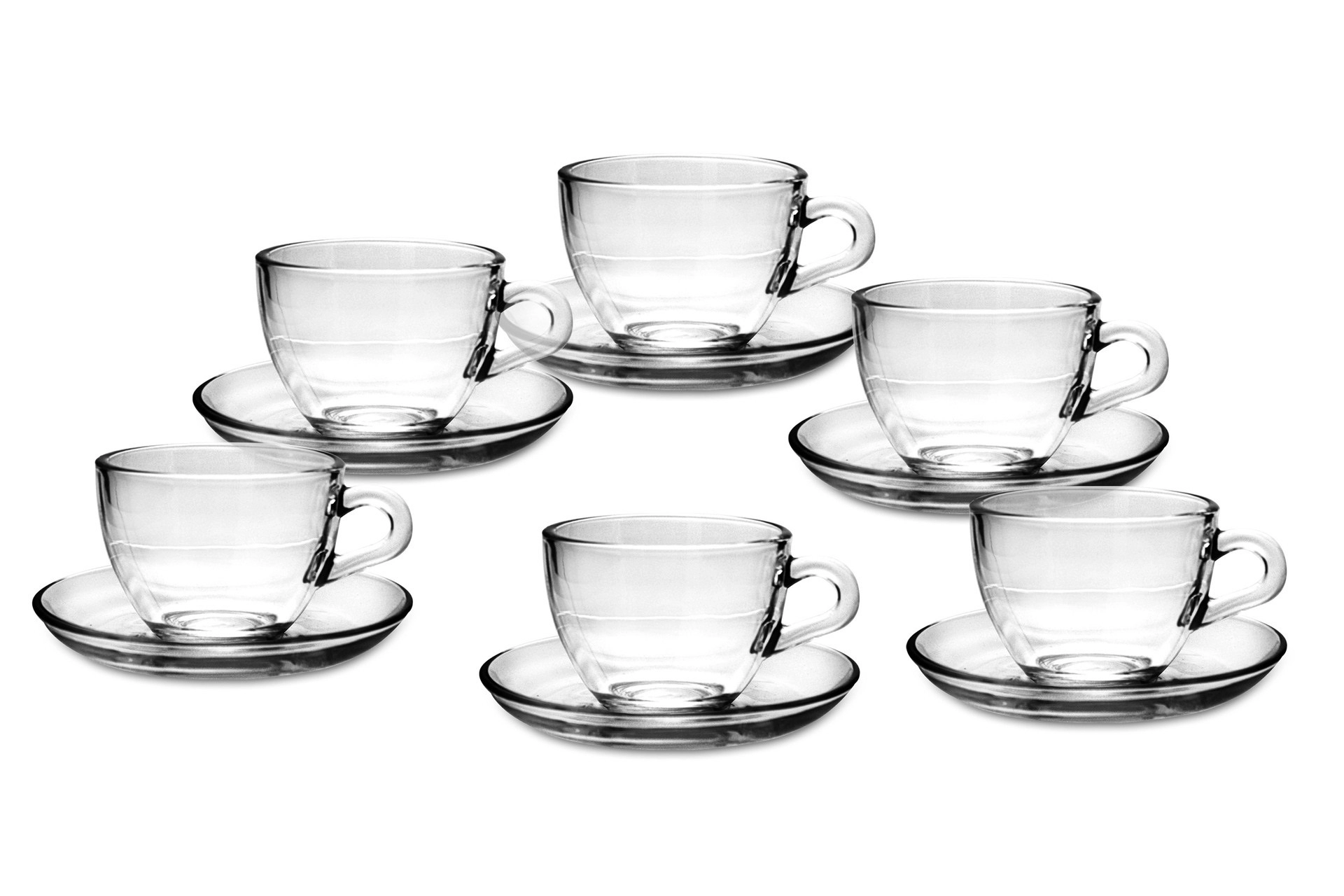 Set 6 Piattini Da Caffè In Vetro - Diametro 5,5cm, Resistenti, Lavabili - Foto 9