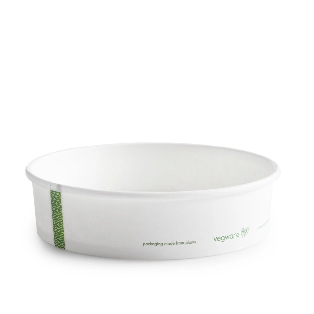 Ciotole Bon Appetit in cartoncino bio bianche - 750ml (raso 850ml) - D185 - PROMO - Main view