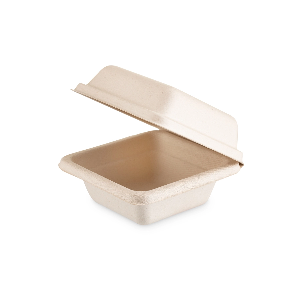 Box a conchiglia Brown quadrato piccolo - 13.5x13.5x7 cm - NO PFAS - Main view