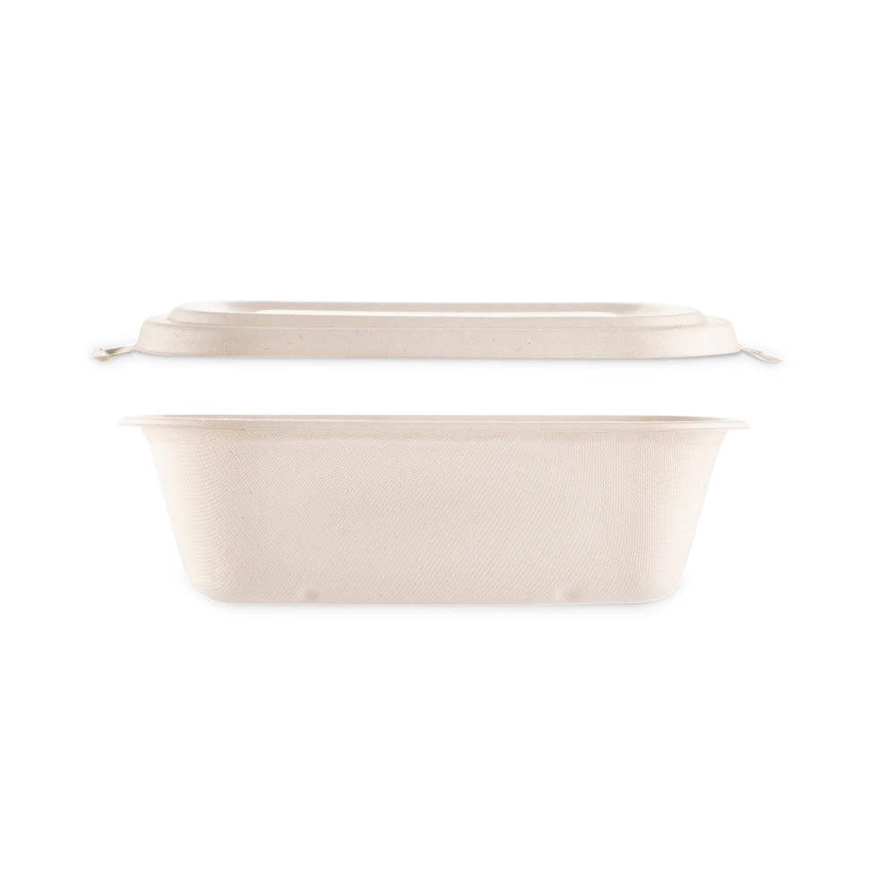 Combo vaschetta Brown 1000ml ovale + coperchio - NO PFAS - Main view