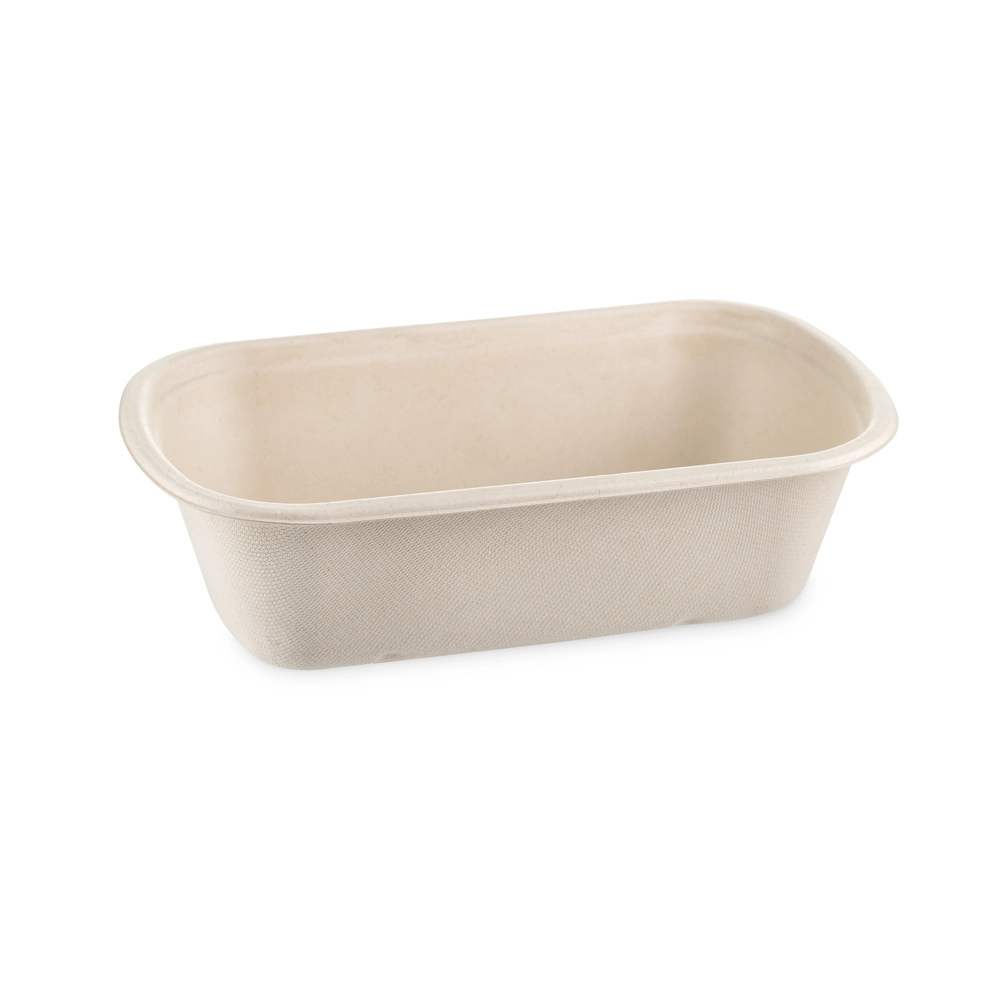 Combo vaschetta Brown 1000ml ovale + coperchio - NO PFAS - View1