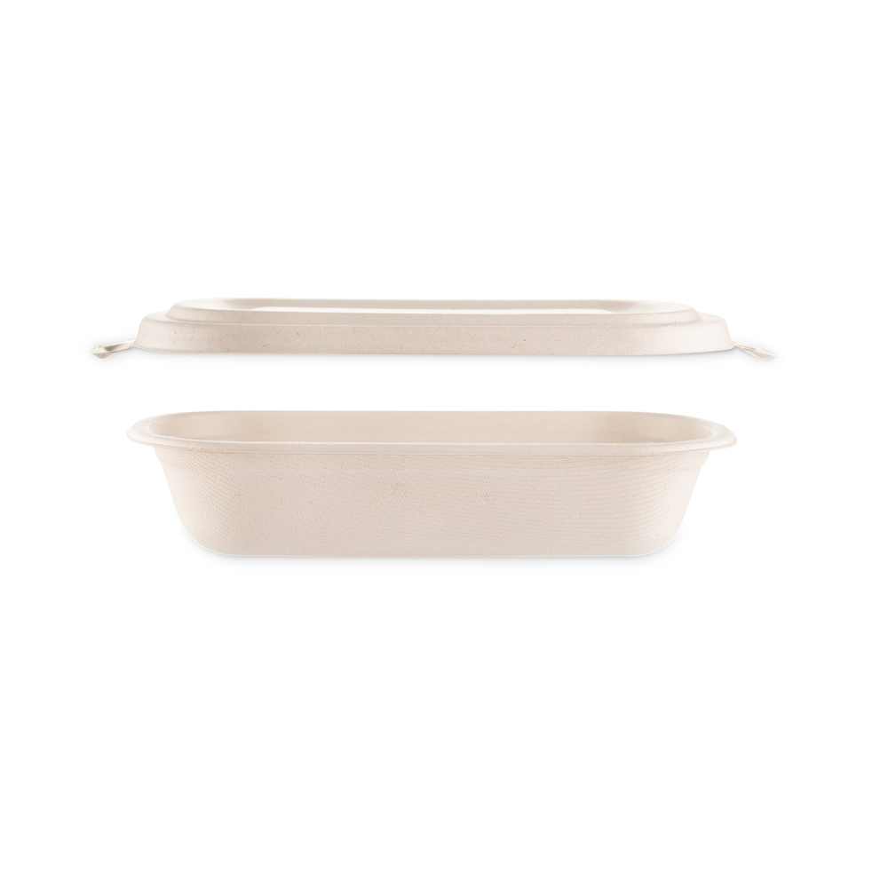 Combo vaschetta Brown 750ml ovale + coperchio - NO PFAS - Main view