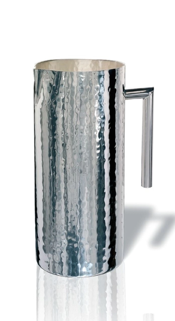 Caraffa Braux In Vetro Soffiato Con Impugnatura Ottone - Design Scanalato, Elegante E Funzionale - Foto 8