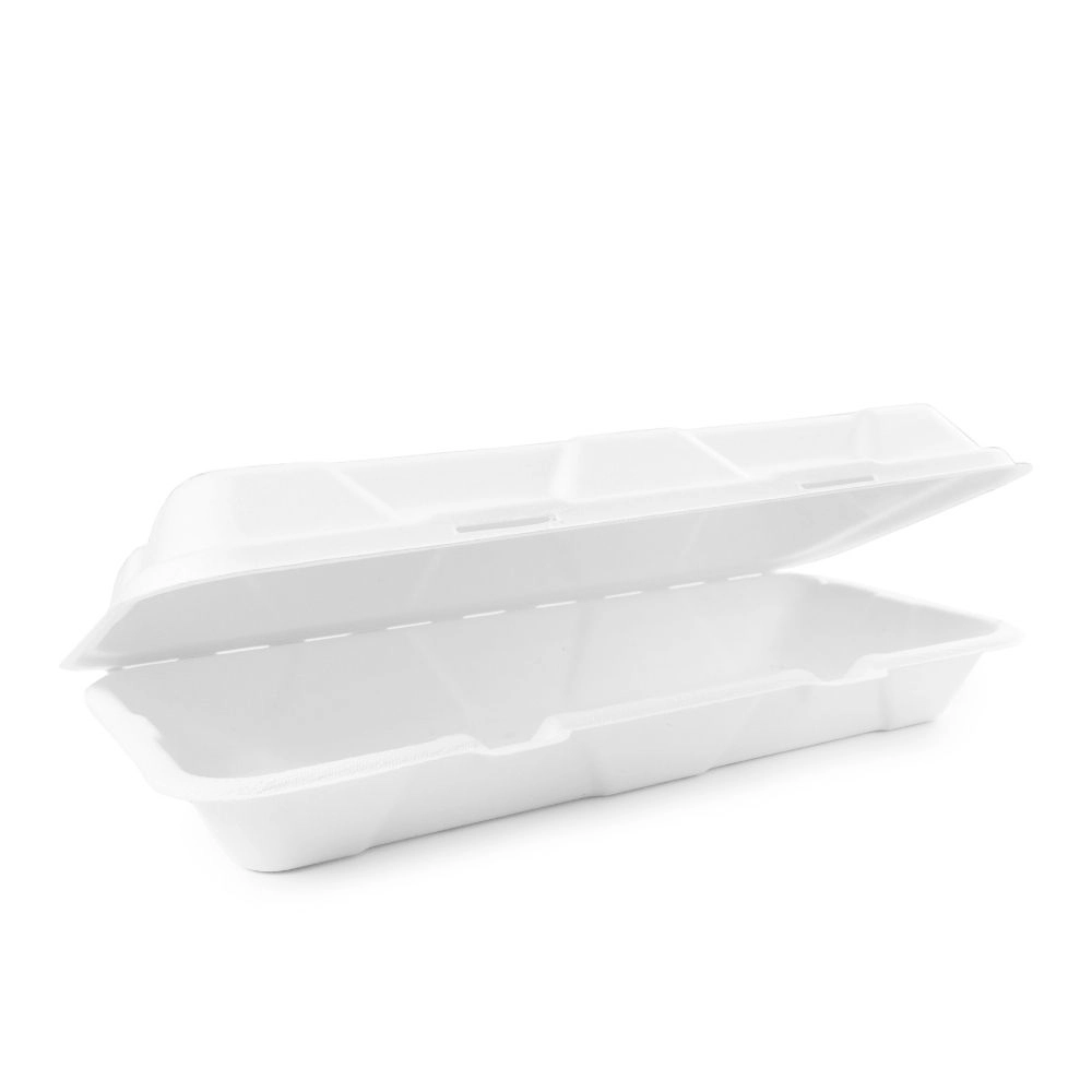 Contenitore asporto con coperchio biodegradabile LUNGO - 14,5X31X6cm - Main view