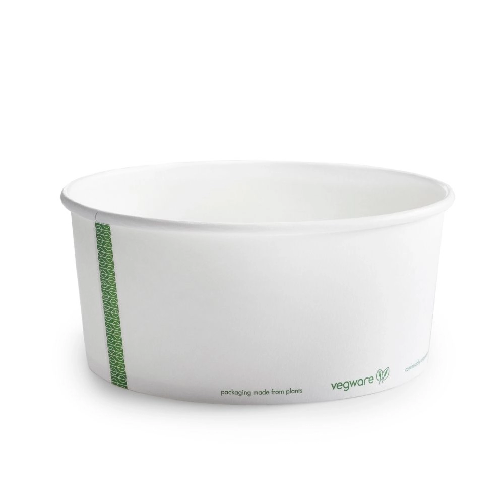 Ciotole Bon Appetit in cartoncino bio bianche - 1400ml (raso 1600ml) - D185 - Main view