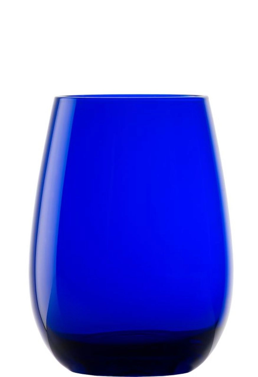 Set 4 bicchieri in vetro blu 400 ml – Nina Maison