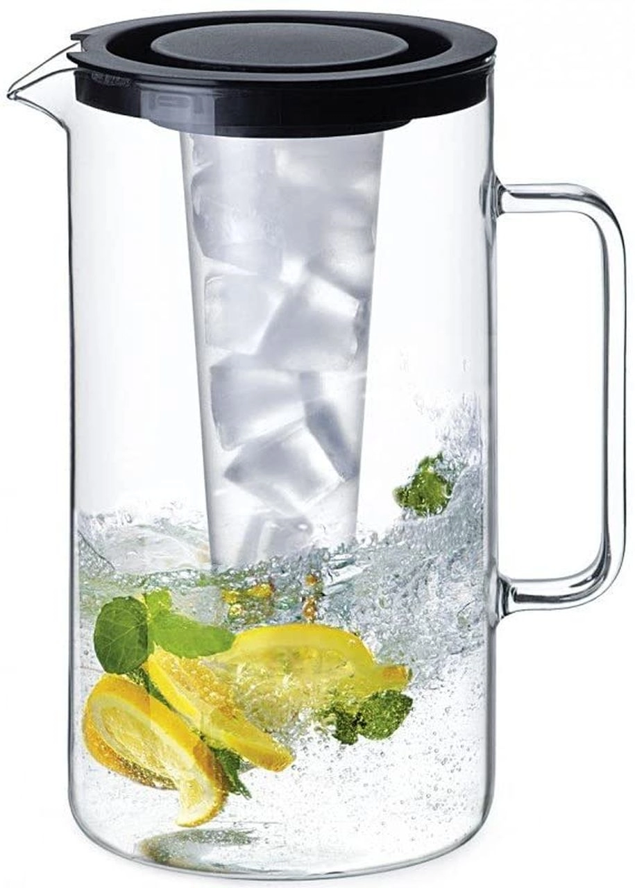 Brocca in vetro borosilicato con scomparto per il ghiaccio LT 2,5 | VarottoStore