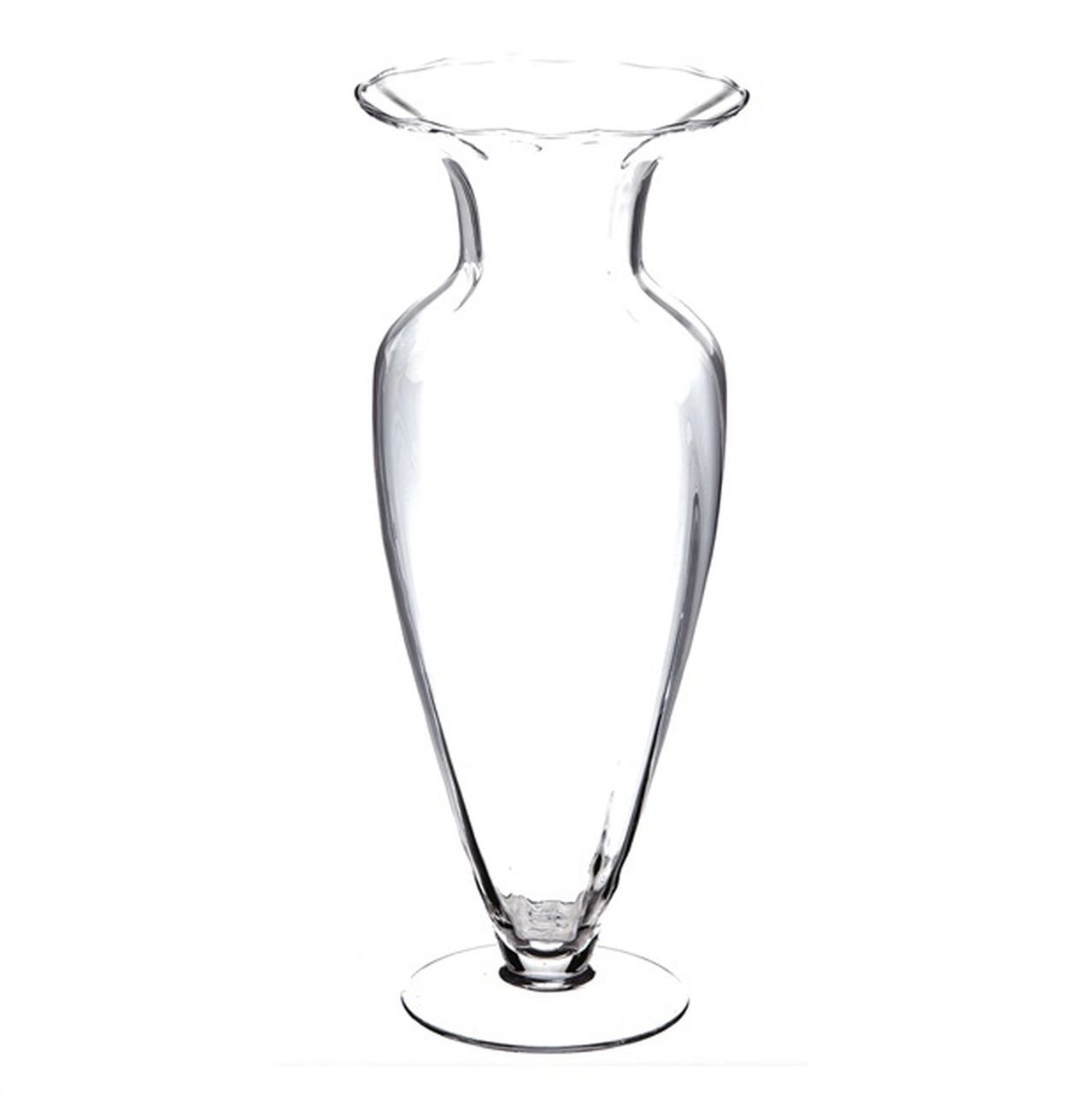 Vaso Coppa Grande In Vetro Varotto - 30cm Altezza, 21cm Diametro, Trasparente - Foto 4