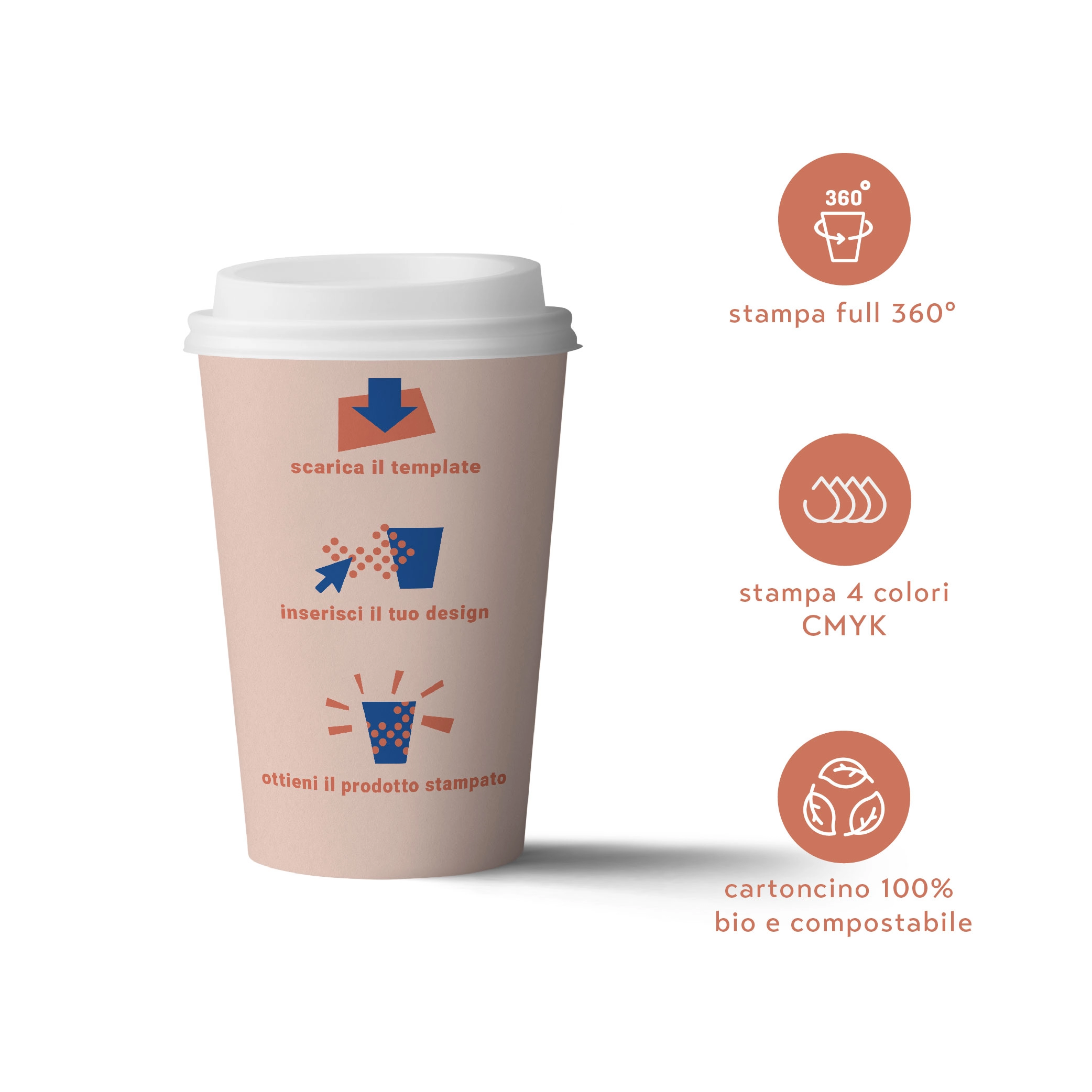 Bicchieri personalizzati biodegradabili cartoncino 360ml - D90 - View3