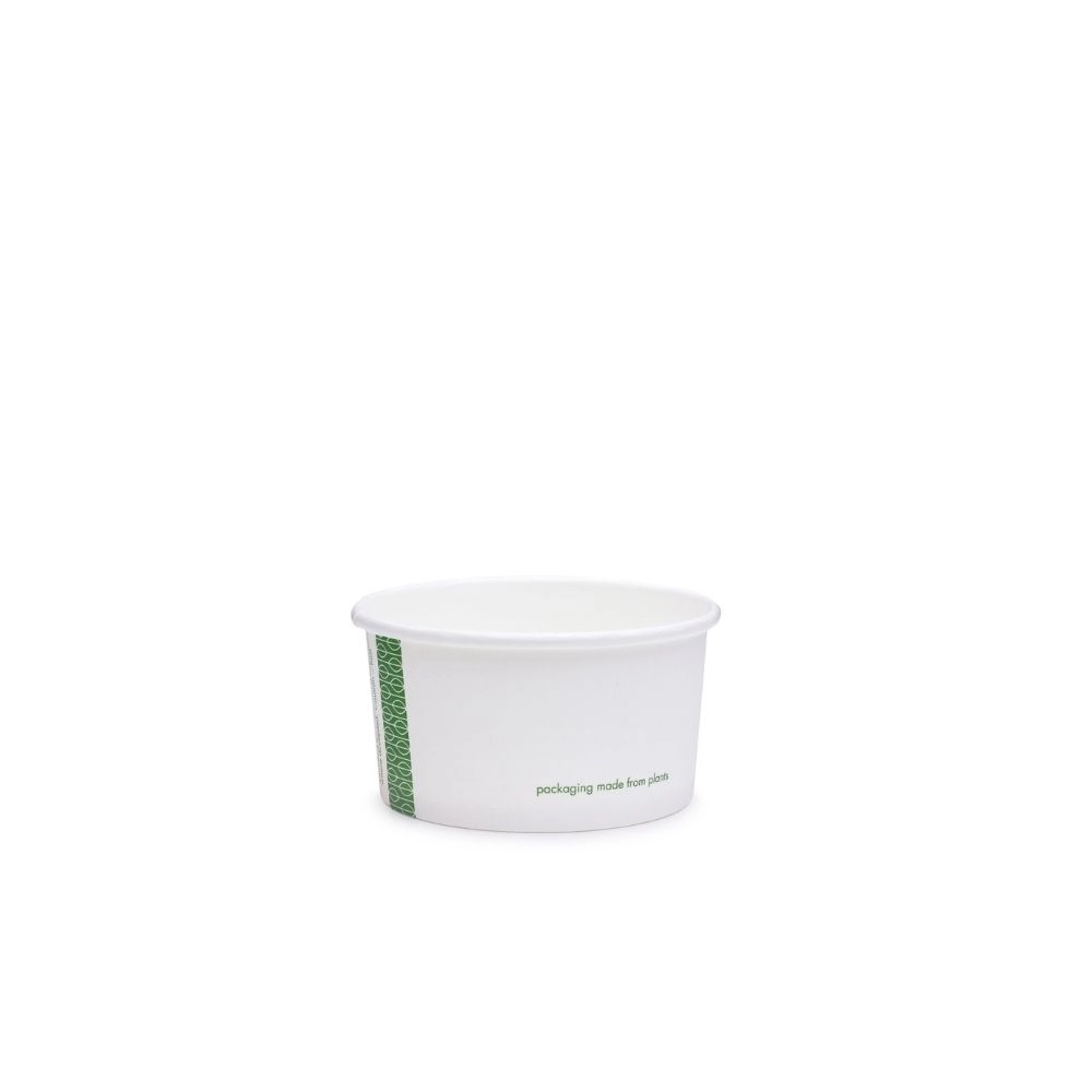 Ciotole asporto in cartoncino - 170ml/6oz serie green stripe D90 - Main view