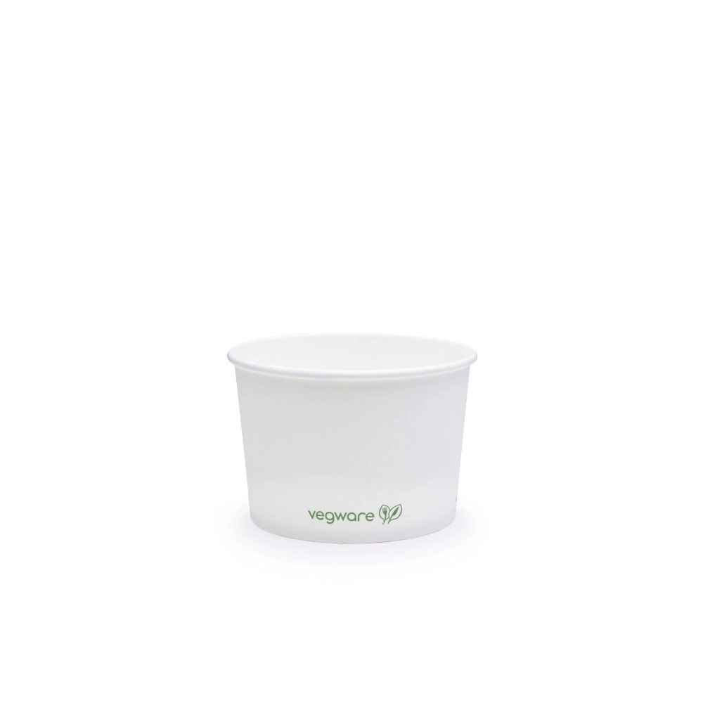 Ciotole asporto in cartoncino - 230ml/8oz serie green stripe D90 - View1