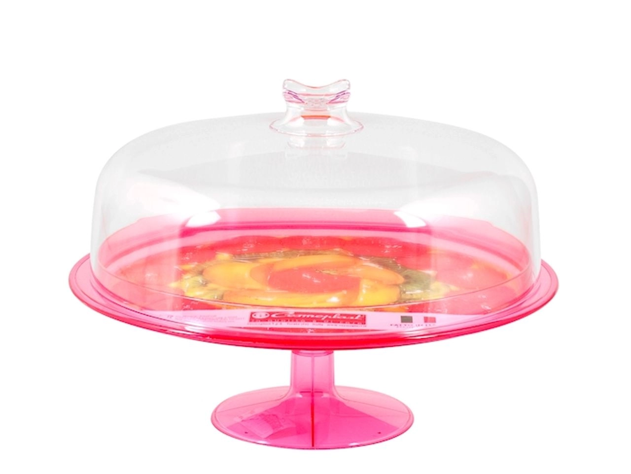 Copritorta In Plastica Da 30 Cm - Coperchio Alimentare Rotondo, Colori Assortiti