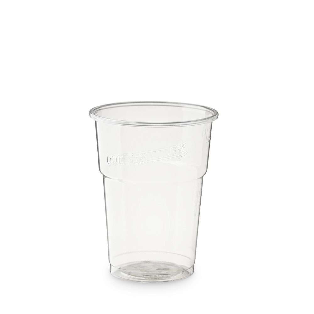 Bicchieri in PLA biodegradabili, tacca CE a 200ml (250ml raso) -D74 - Main view