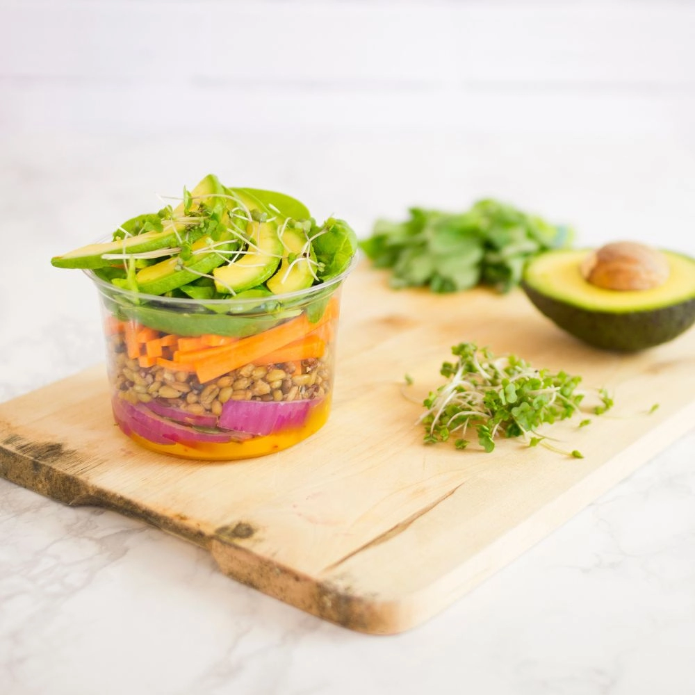 Ciotole trasparenti 500ml PLA asporto cibi freddi - View1