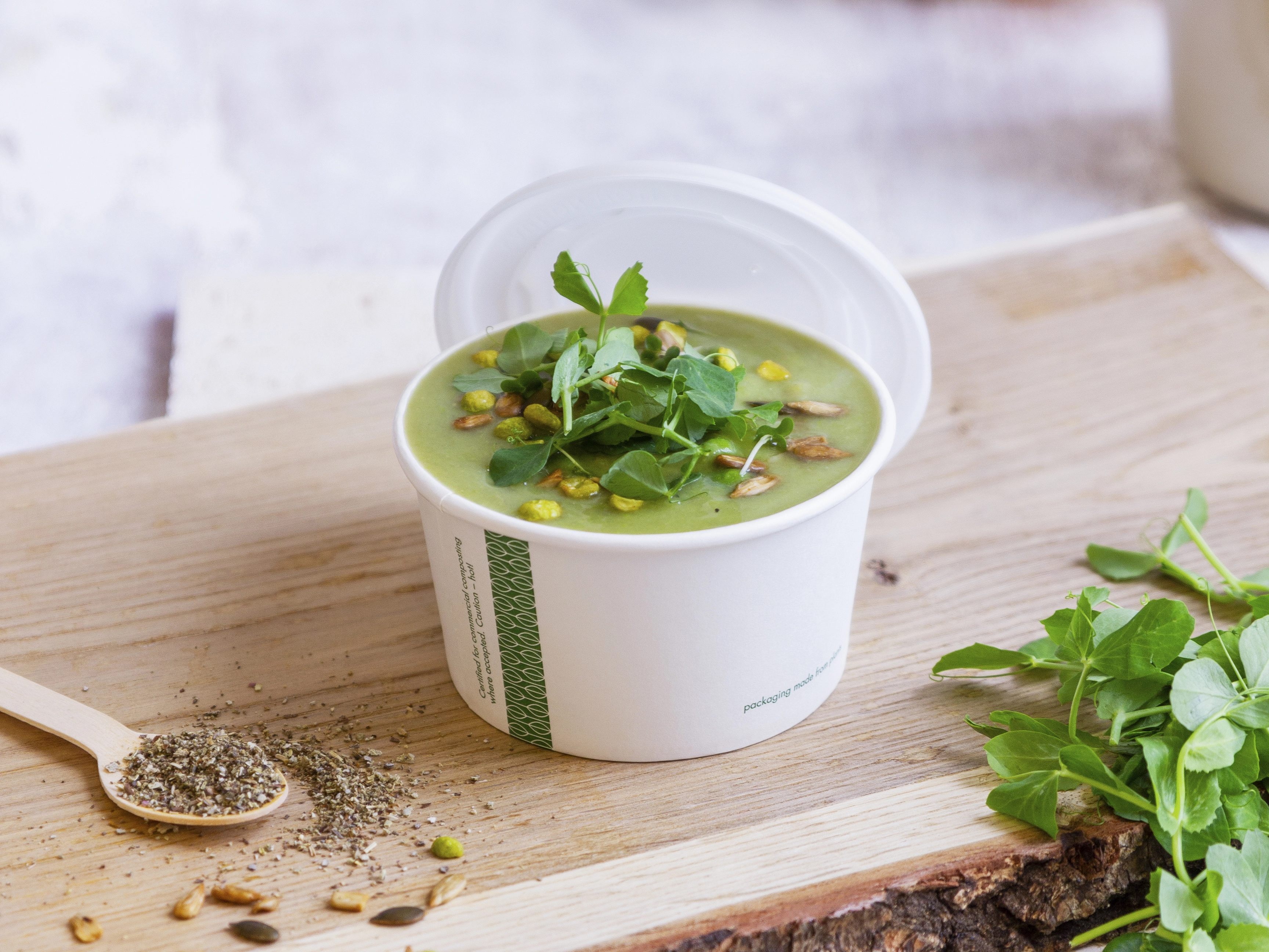 Coperchi per ciotole biodegradabili cibi caldi 350-650ml - D115 - View2