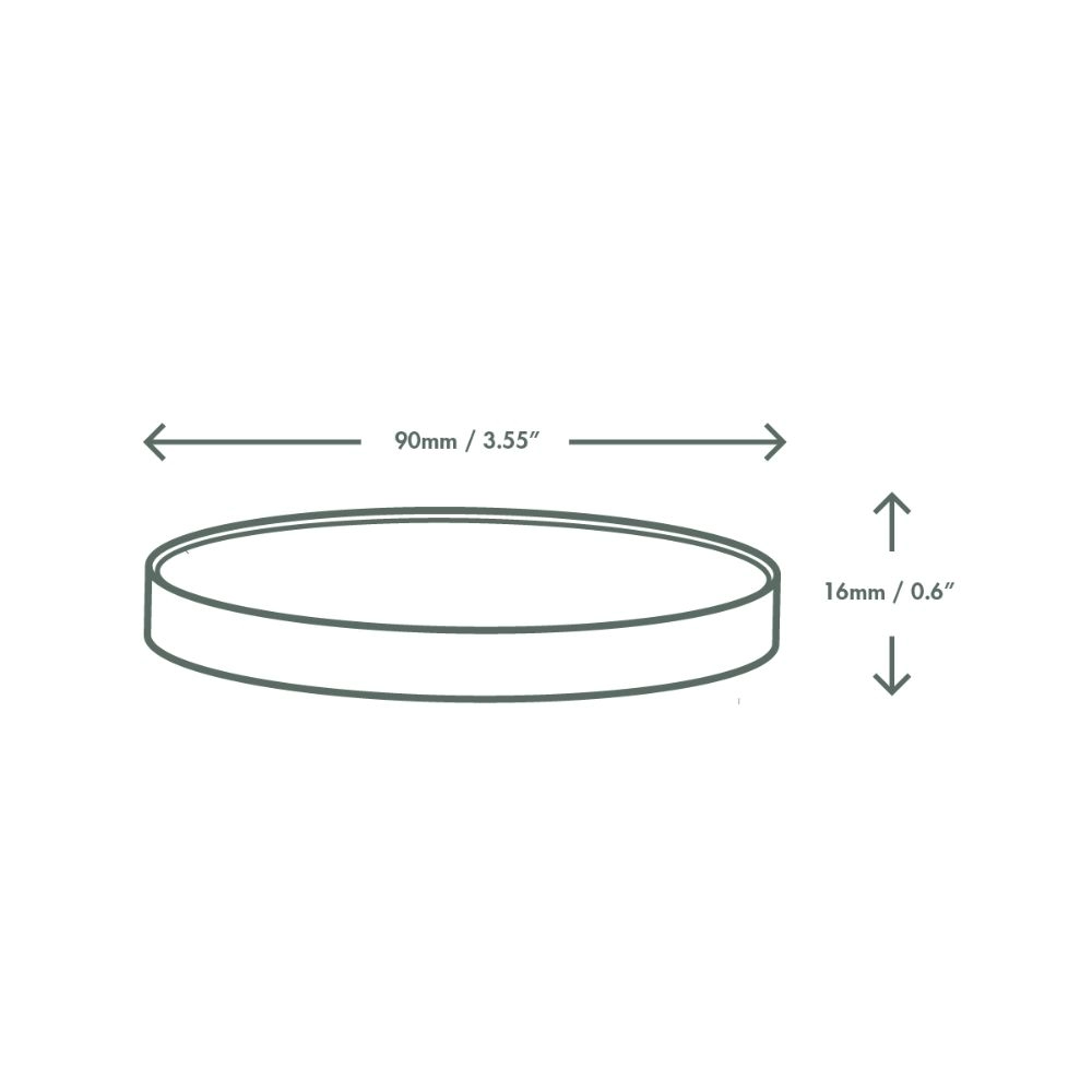 Coperchi in cartoncino per ciotole BIO cibi caldi - D90 - View2