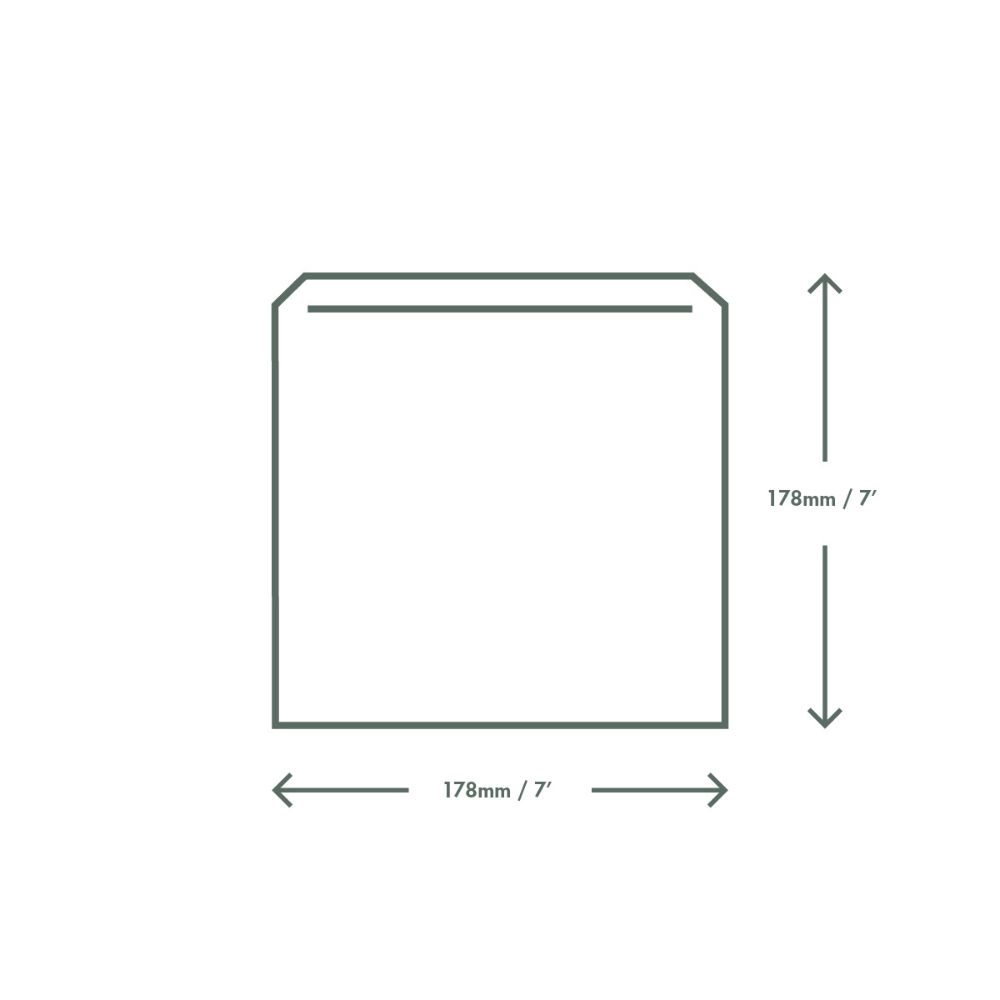 Sacchetti in carta kraft senza soffietto - 17x17cm - View2