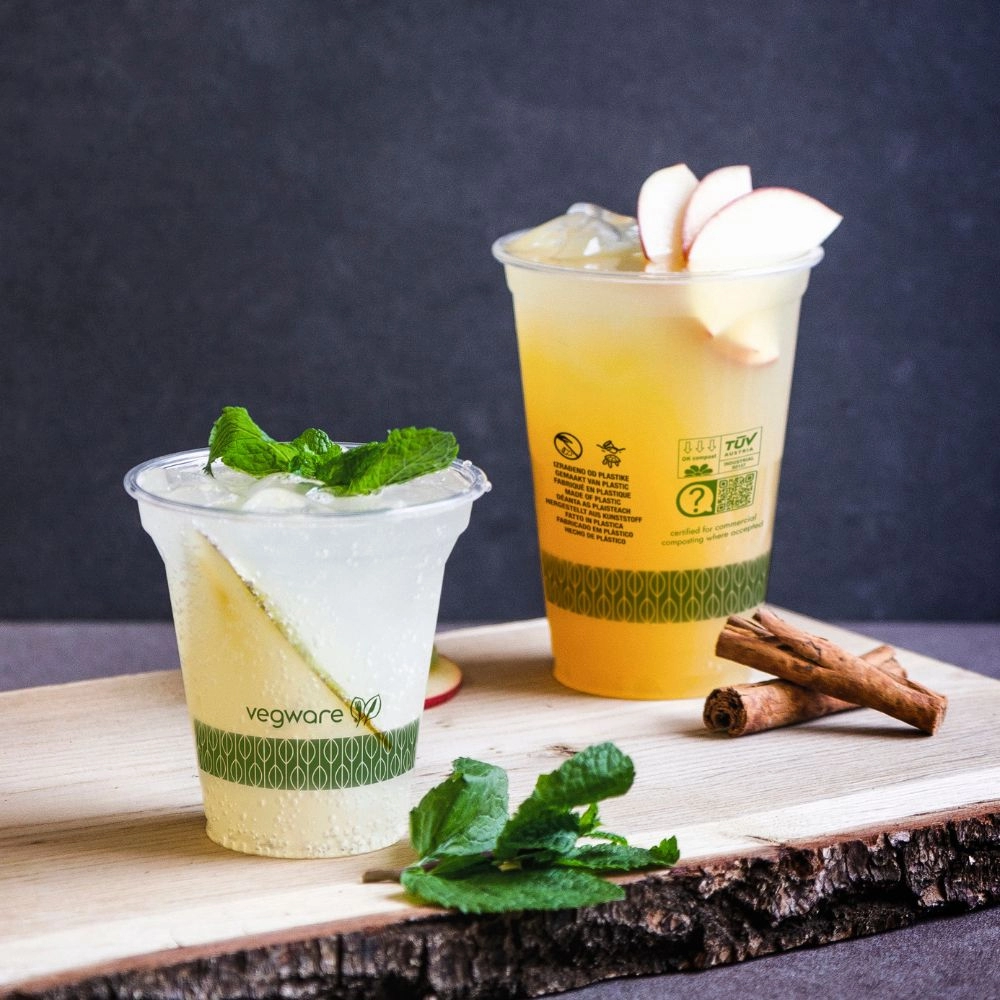 Bicchieri PLA trasparente Premium per Smoothies 270ml - D96 - View1