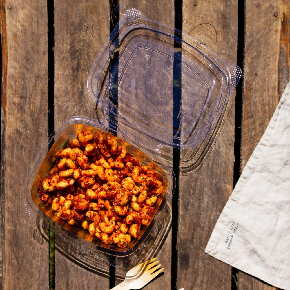 Vaschetta asporto trasparente PLA 700ml - PREMIUM 147x165x65 mm - View1