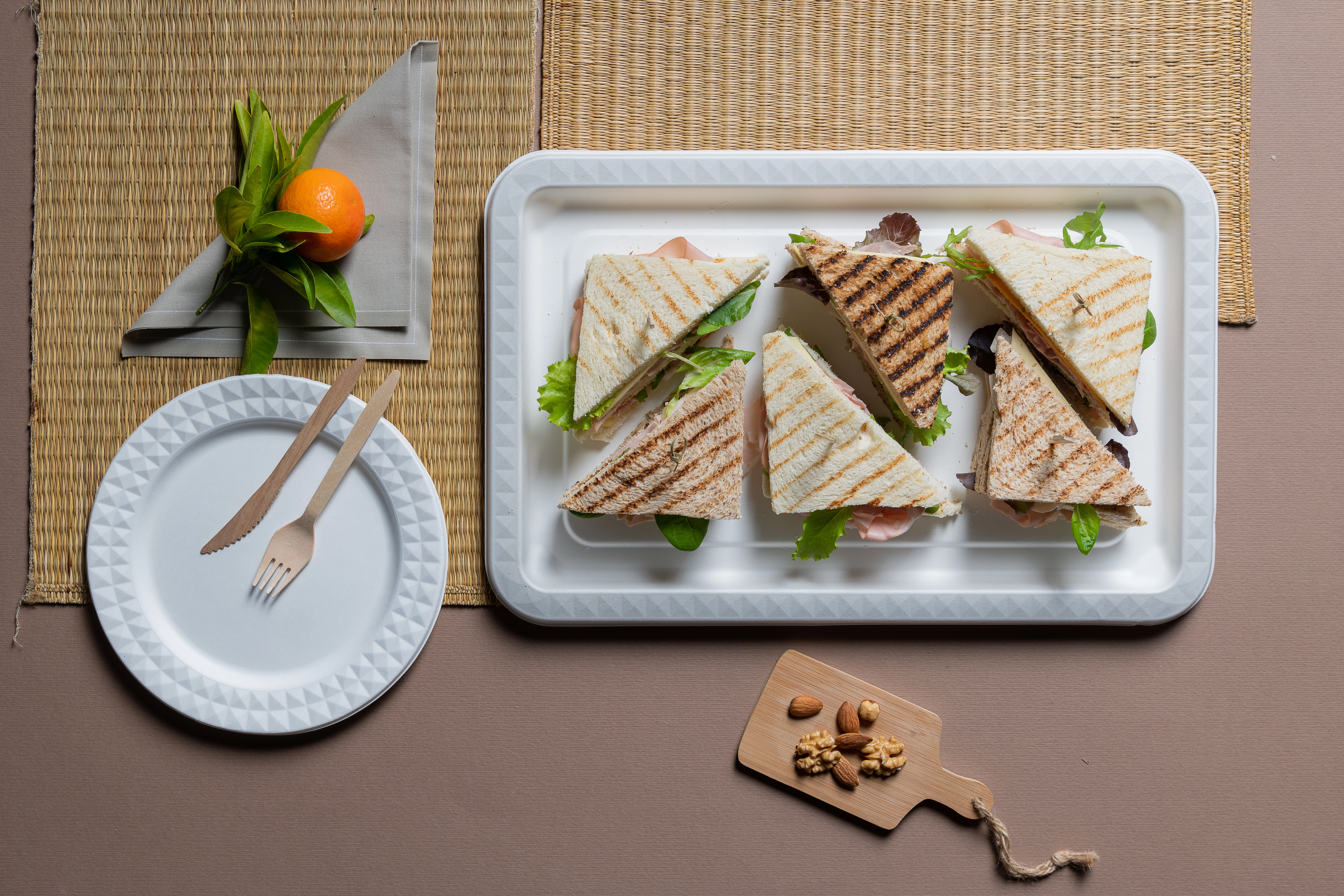 Vassoio in cellulosa bio 46x30cm - Linea Decor - View1